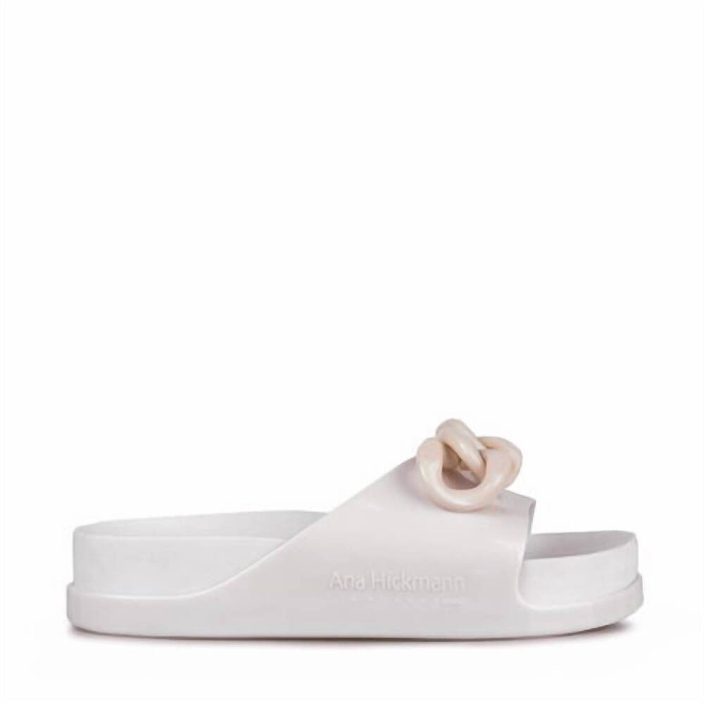 NEW VOICES women's culture slide soul corrente sandal in off white